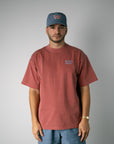Details Matter Washed Tee - Dark Coral