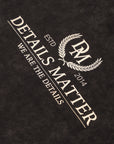 Details Matter Crest Tee - Coal