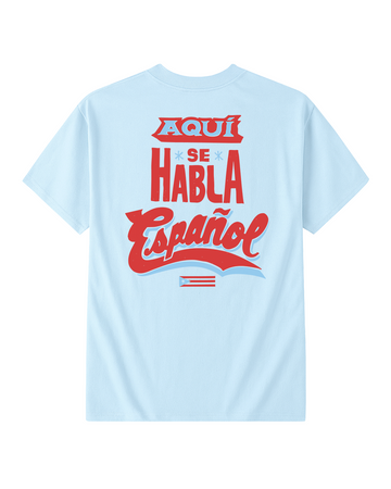 Aqui Se Habla Español Tee - Cielo
