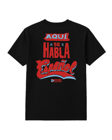 Aqui Se Habla Español Tee - Negro