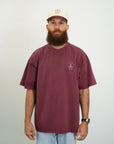 Details Matter Classic Washed Tee - Burgundy