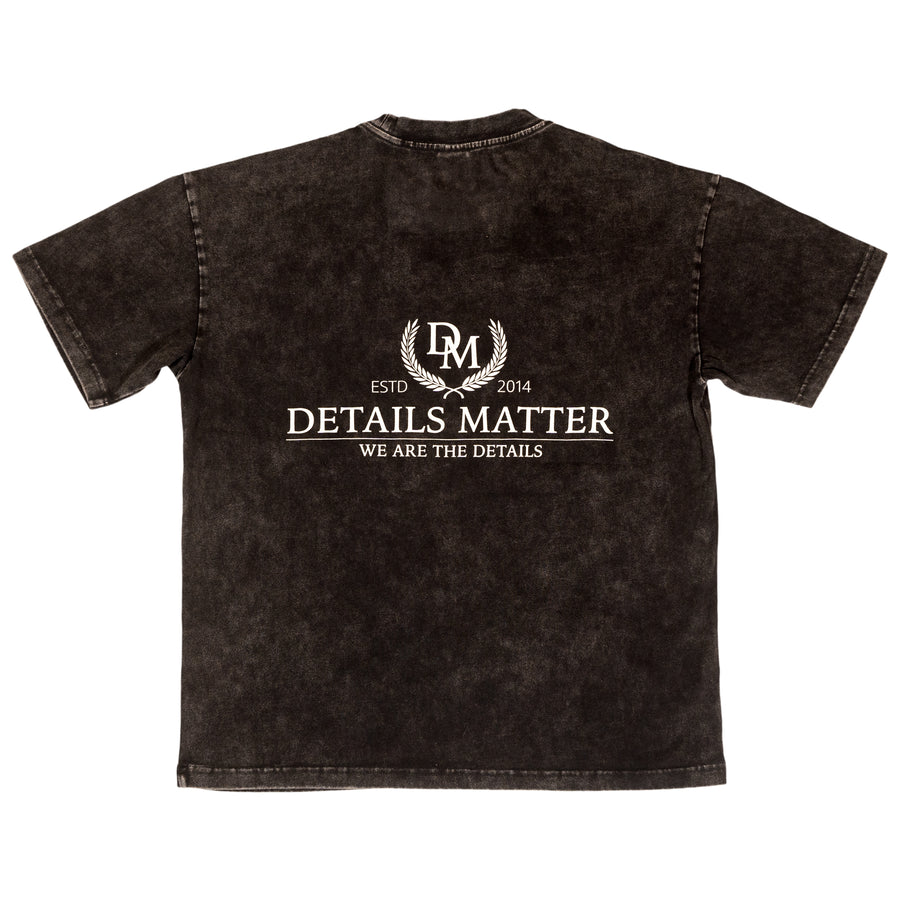 Details Matter Crest Tee - Coal