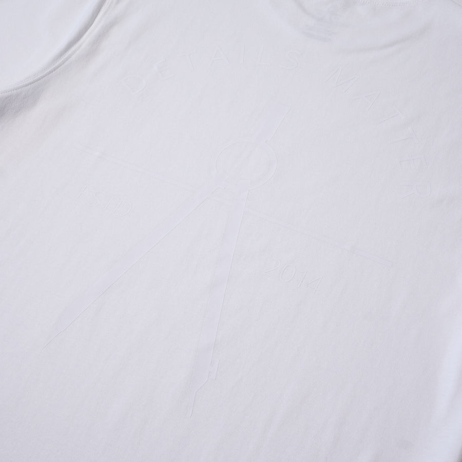 Details Matter Classic Tonal Tee - Blanco