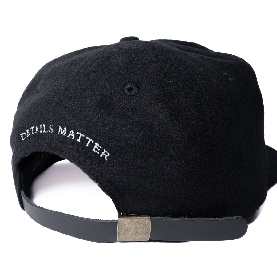 Details Matter Wool Vintage Cap - Black
